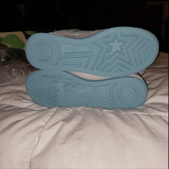 NIB BAPESTA Blue/Green/White Shoes - Picture 8 of 16